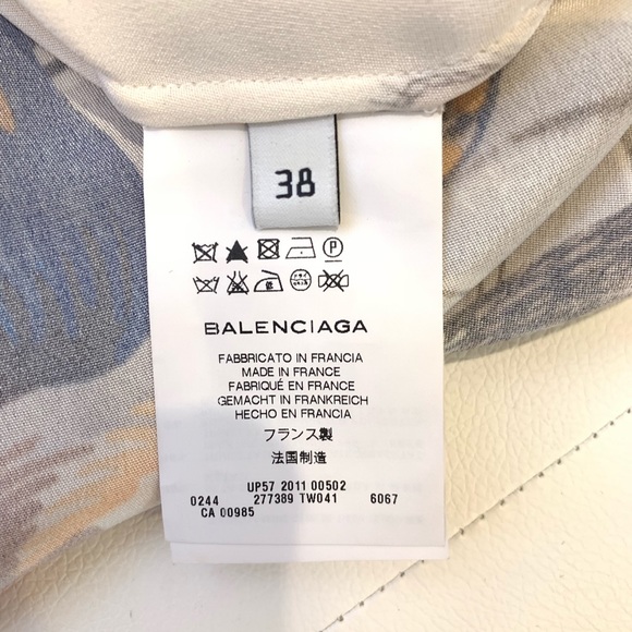 BALENCIAGA Silk Blouse Sz 38 - Picture 5 of 8